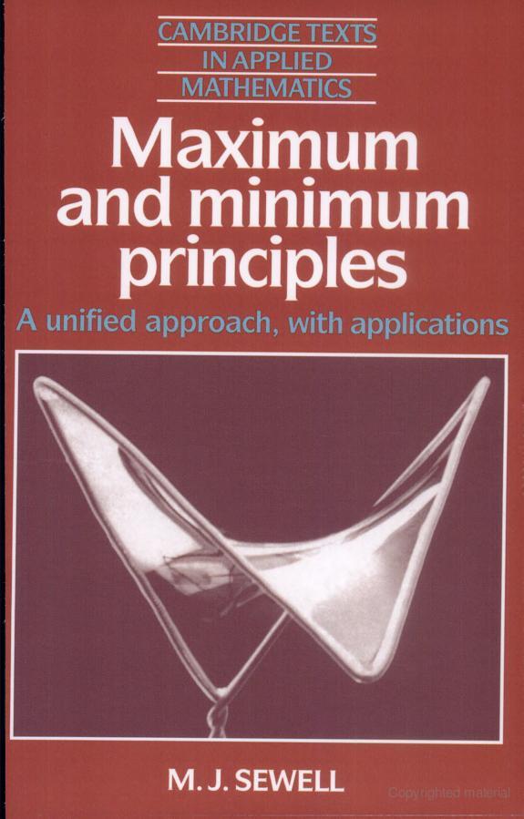 Maximum and Minimum Principles
