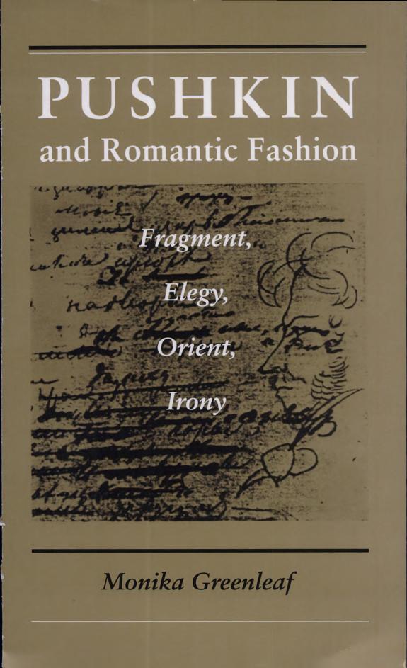 Pushkin and Romantic Fashion