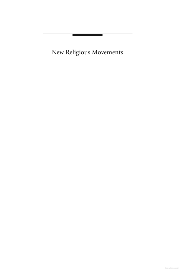 New Religious Movements