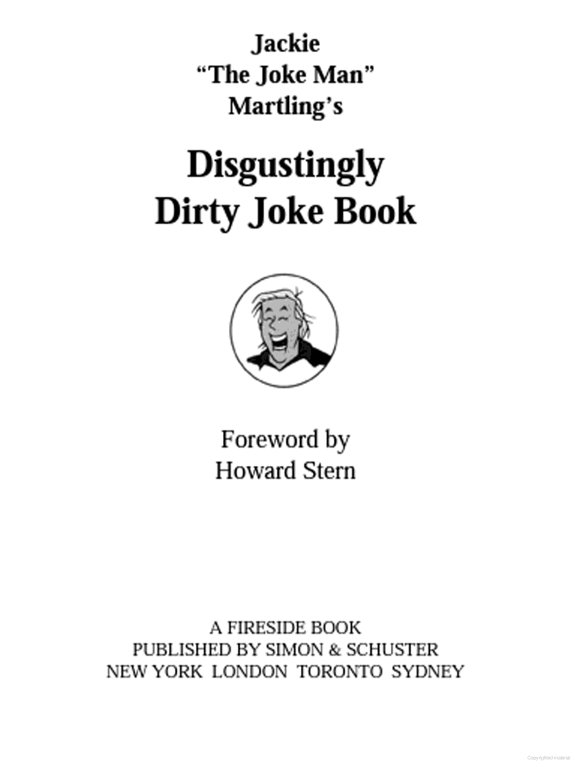 Jackie "The Joke Man" Martling's Disgustingly Dirty Joke Book