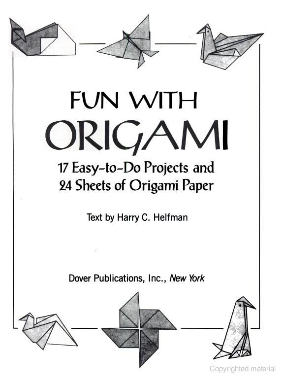 Fun with Origami