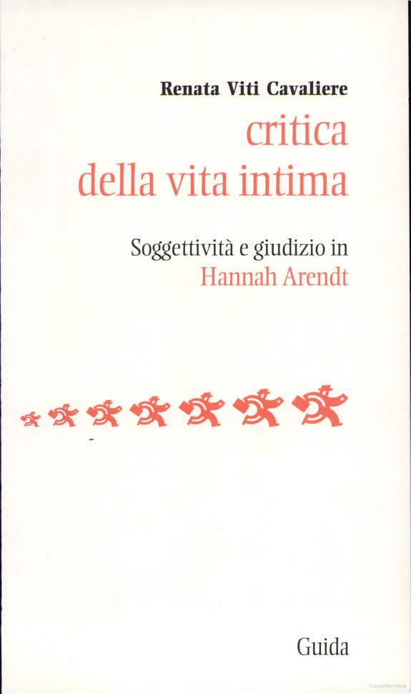 Critica della vita intima