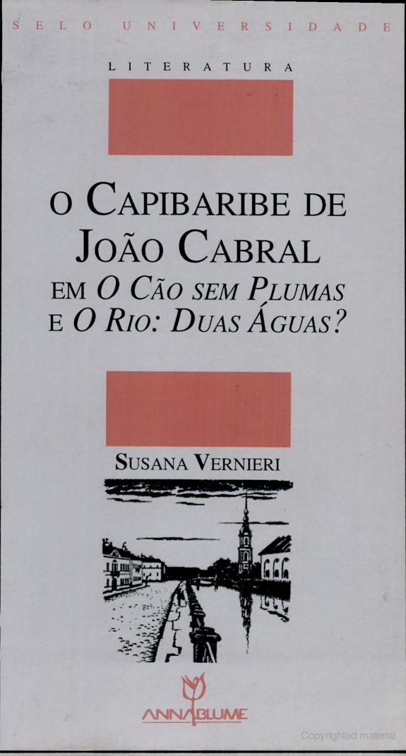 O Capibaribe de João Cabral em O cão sem plumas e O rio