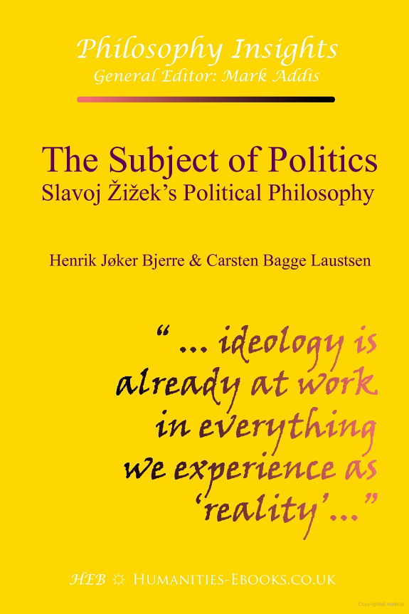 The subject of politics : Slavoj Žižek's political philosophy