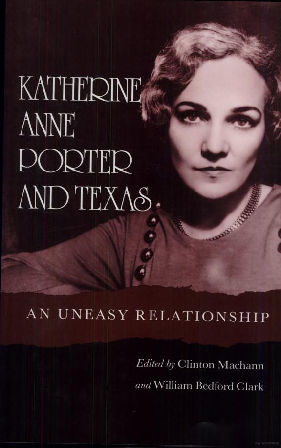 Katherine Anne Porter and Texas