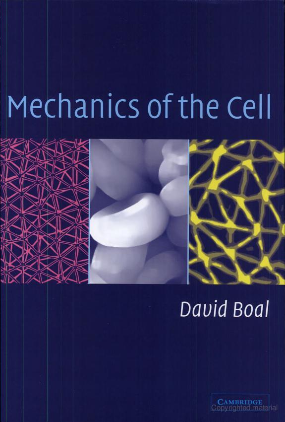 Mechanics of the Cell