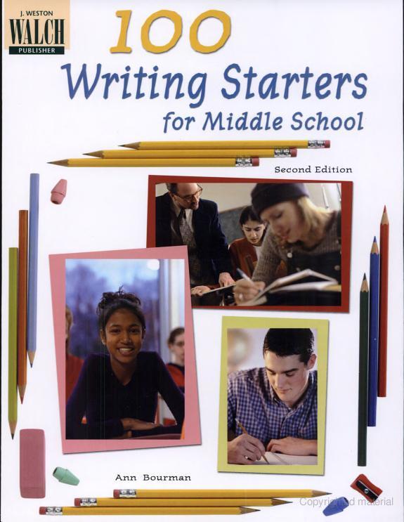 100 Writing Starters for Middle School