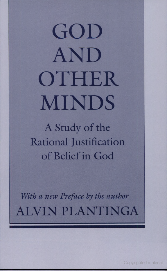 God and Other Minds