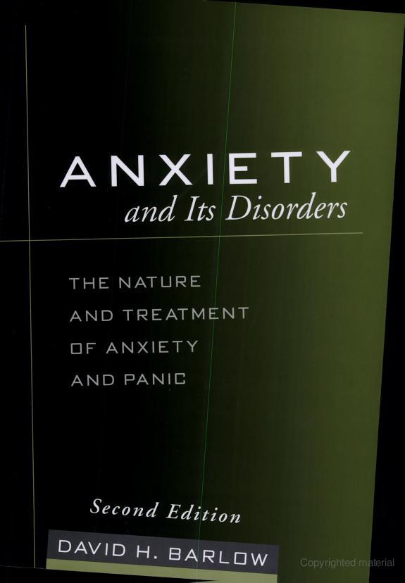Anxiety and Its Disorders