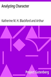 Analyzing Character
The New Science of Judging Men; Misfits in Business, the Home and Social Life
