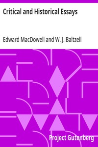 Critical and Historical Essays
Lectures delivered at Columbia University