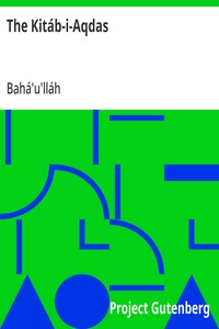 The Kitáb-i-Aqdas