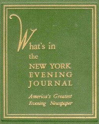 What's in the New York Evening Journal
America's Greatest Evening Newspaper
