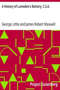 A History of Lumsden's Battery, C.S.A.