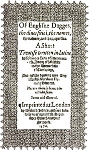 De Canibus Britannicis: Of Englishe Dogges