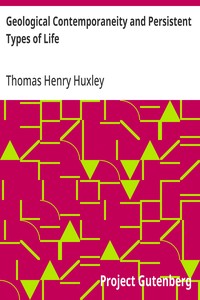 Geological Contemporaneity and Persistent Types of Life
