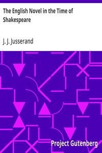 The English Novel in the Time of Shakespeare