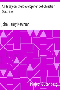 An Essay on the Development of Christian Doctrine