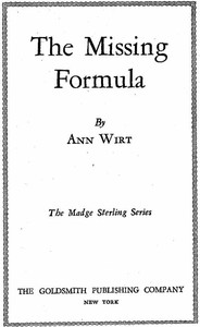 The Missing Formula
Madge Sterling Series, #1