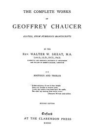 Chaucer's Works, Volume 2 — Boethius and Troilus