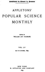 Appletons' Popular Science Monthly, June 1899
Volume LV