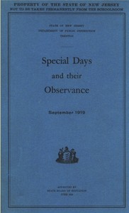 Special Days and Their Observance
September 1919