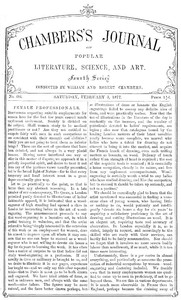 Chambers's Journal of Popular Literature, Science, and Art, No. 684
February 3, 1877