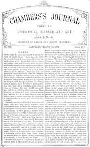 Chambers's Journal of Popular Literature, Science, and Art, No. 691
March 24, 1877