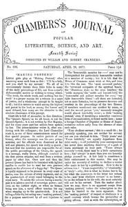 Chambers's Journal of Popular Literature, Science, and Art, No. 696
April 28, 1877.