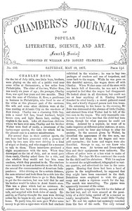 Chambers's Journal of Popular Literature, Science, and Art, No. 699
May 19, 1877