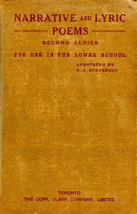 Narrative and Lyric Poems (first series) for use in the Lower School