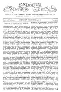 Chambers's Edinburgh Journal, No. 305
New Series, Saturday, November 3, 1849