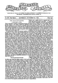 Chambers's Edinburgh Journal, No. 308
New Series, Saturday, November 24, 1849