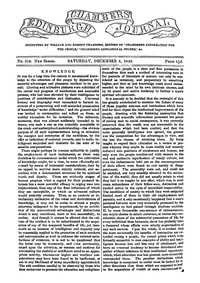 Chambers's Edinburgh Journal, No. 309
New Series, Saturday, December 8, 1849