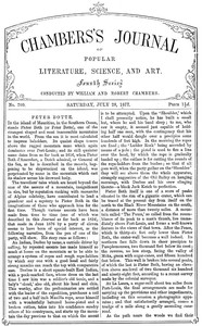 Chambers's Journal of Popular Literature, Science, and Art, No. 709
July 28, 1877