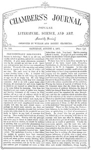 Chambers's Journal of Popular Literature, Science, and Art, No. 710
August 4, 1877