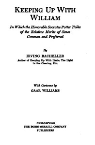Keeping Up with William
In which the Honorable Socrates Potter Talks of the Relative Merits of Sense Common and Preferred