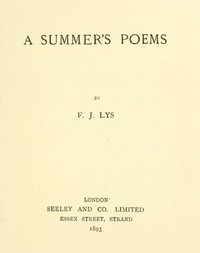 A Summer's Poems