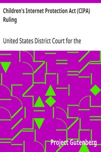 Children's Internet Protection Act (CIPA) Ruling