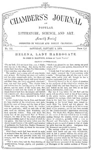Chambers's Journal of Popular Literature, Science, and Art, No. 732
January 5, 1878