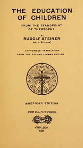 The Education of Children from the Standpoint of Theosophy