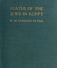 The Status of the Jews in Egypt
The Fifth Arthur Davis Memorial Lecture