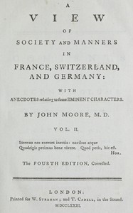 A View of Society and Manners in France, Switzerland, and Germany, Vol. 2 (of 2)
With Anecdotes Relating to Some Eminent Characters