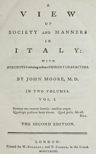 A View of Society and Manners in Italy, Volume 1 (of 2)
With Anecdotes Relating to some Eminent Characters