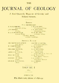 The Journal of Geology, January-February 1893
A Semi-Quarterly Magazine of Geology and Related Sciences