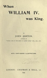 When William IV. Was King