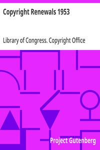 Copyright Renewals 1953