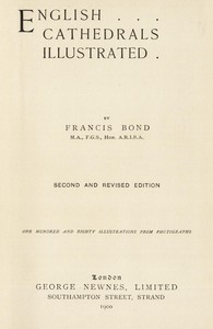 English Cathedrals Illustrated
Second and Revised Edition