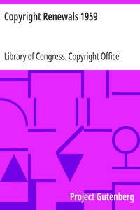 Copyright Renewals 1959