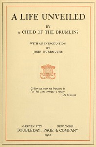 A Life Unveiled, by a Child of the Drumlins